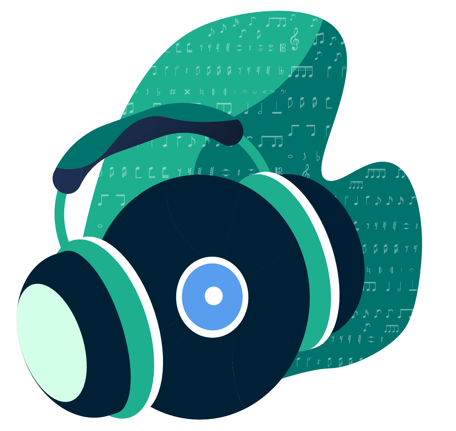 <bt>CDs and vinyls</bt><br/> of music